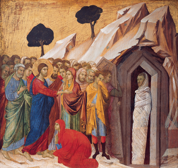 Raising of Lazarus by Duccio di Buoninsegna