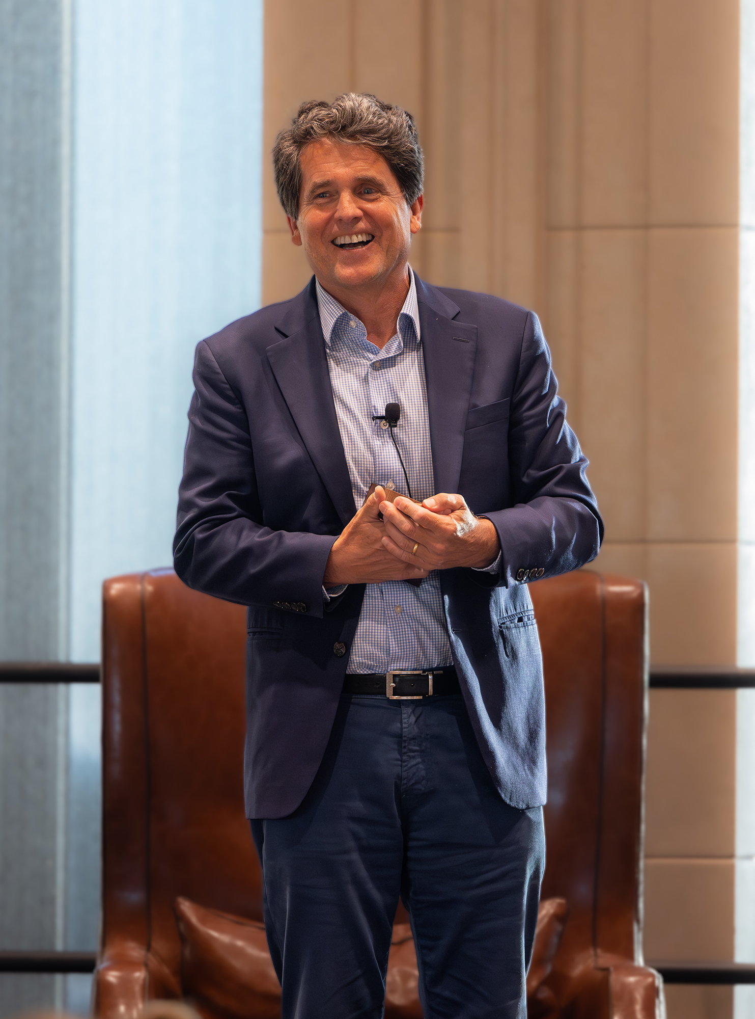 Mark Kennedy Shriver standing