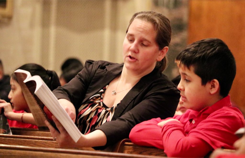 Tricia Menzhuber with student