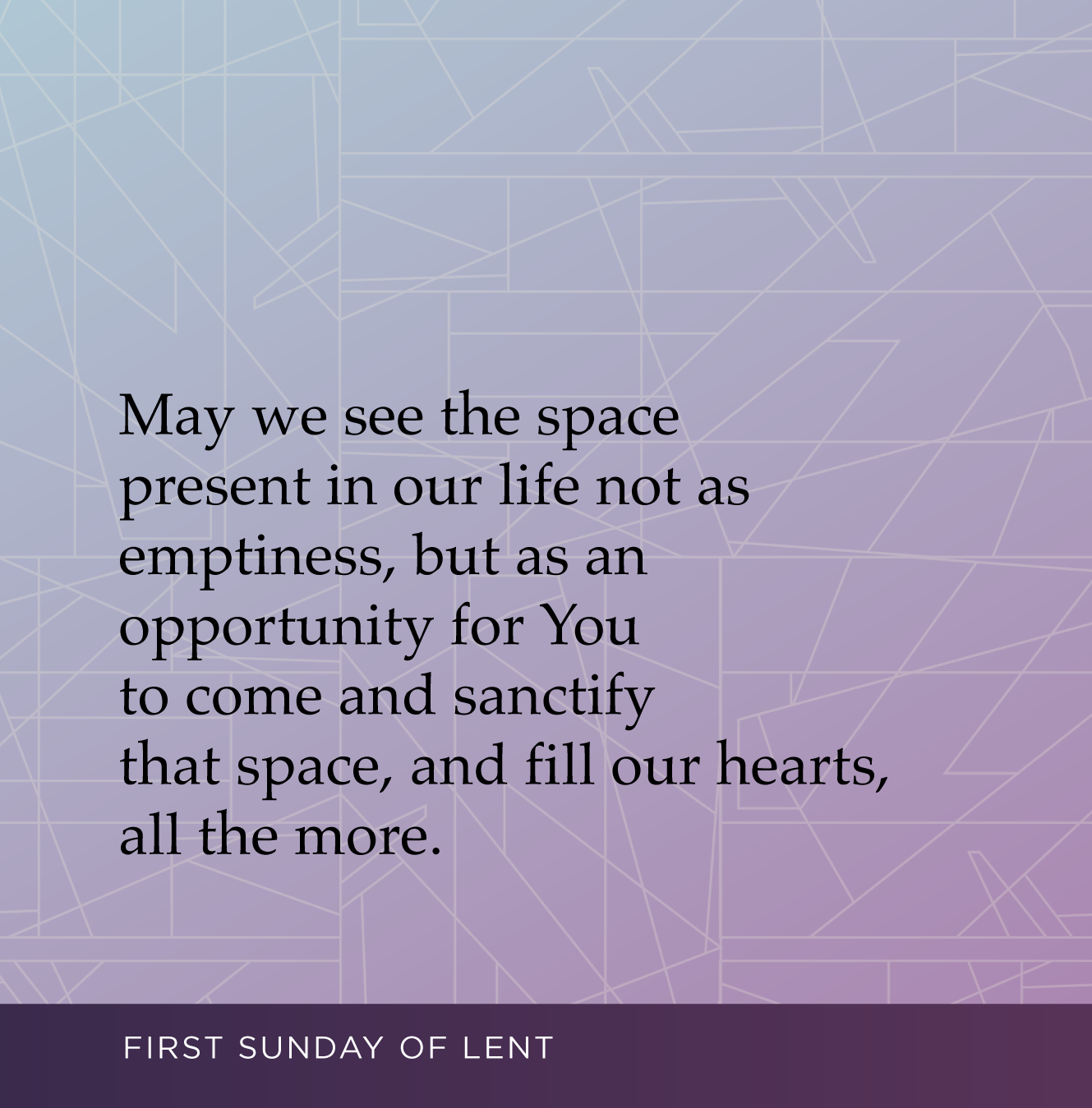 First Sunday of Lent