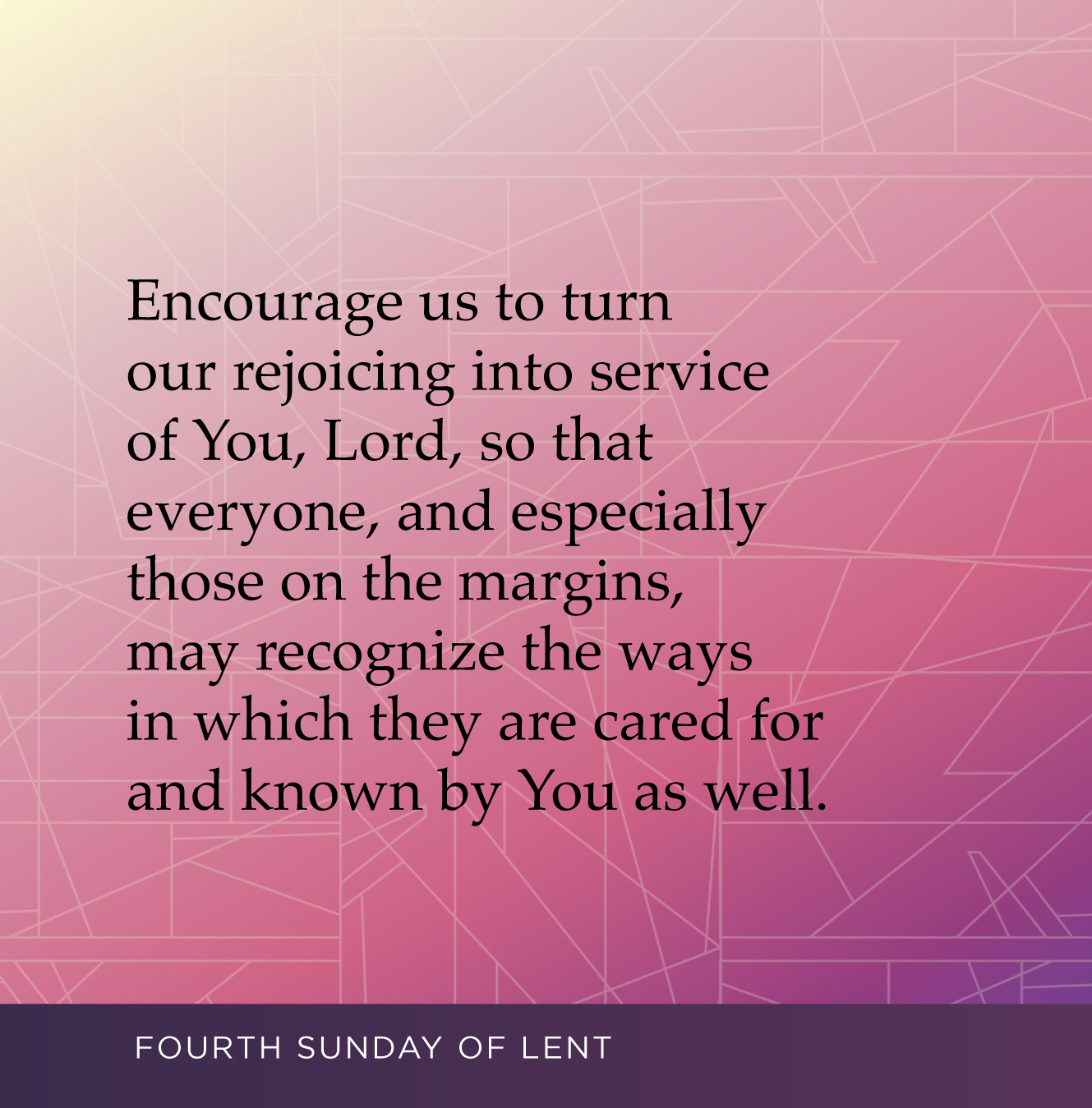 Fourth Week of Lent