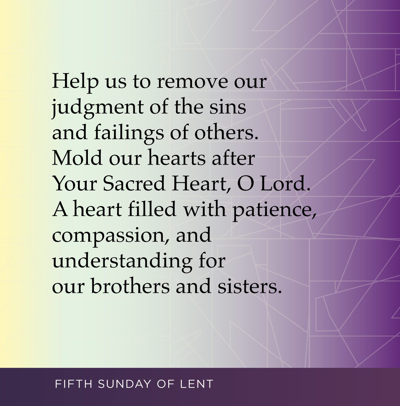 5th Sunday of Lent