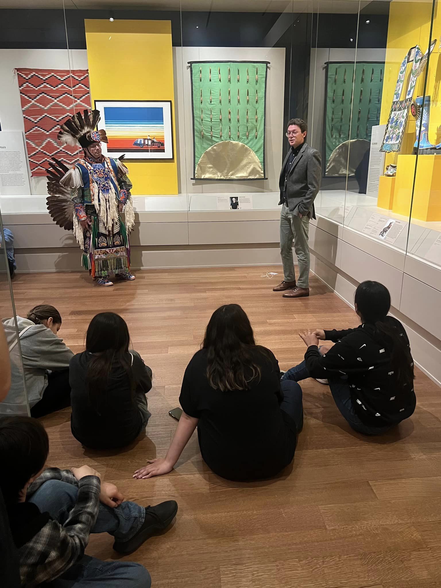 Zada Ballew presents to students.