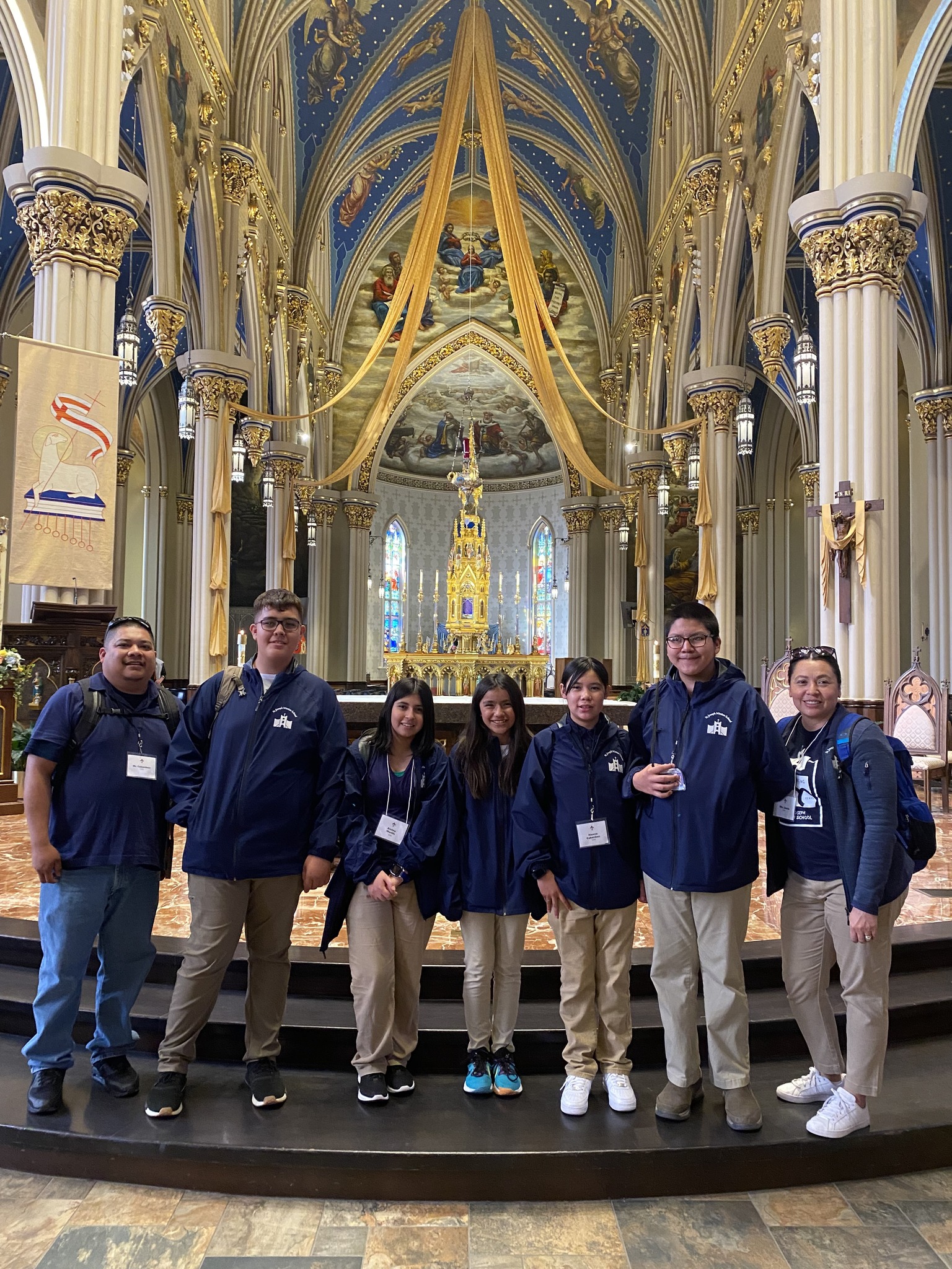 Students in Basilica