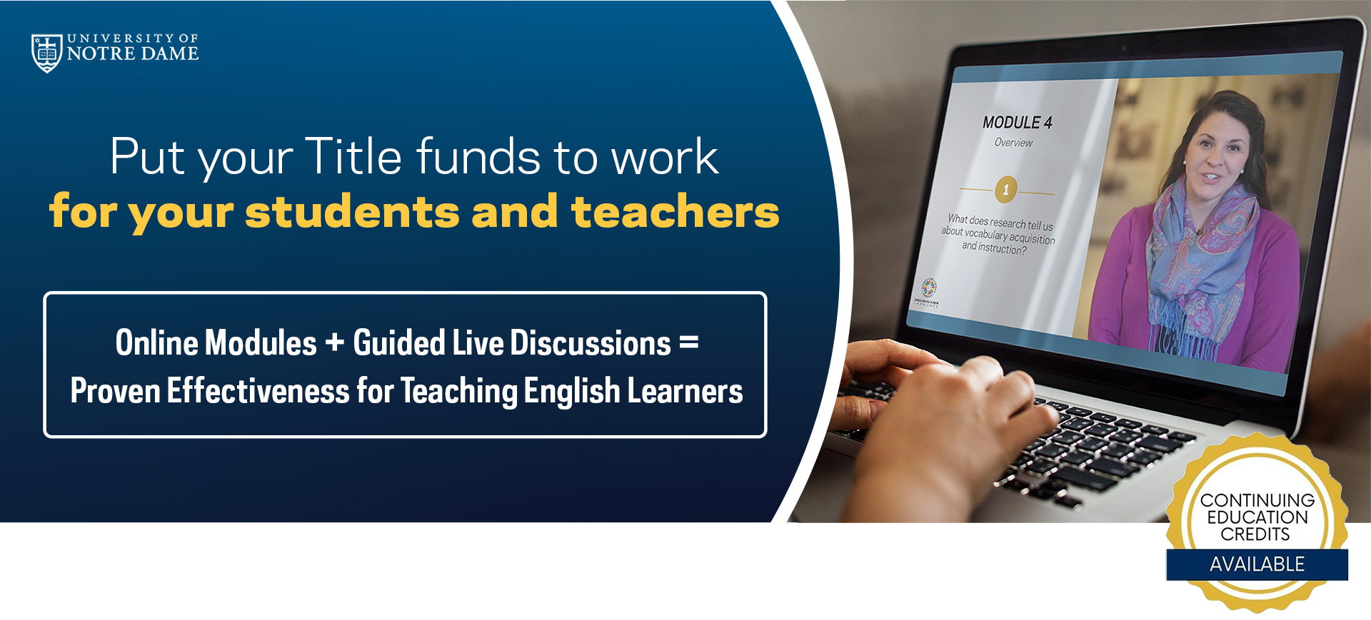 ENL_Online Modules_Put your Title Funds to Work