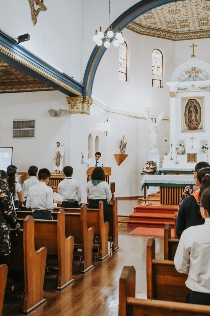 Reading at Mass at Our Lady of Guadalupe