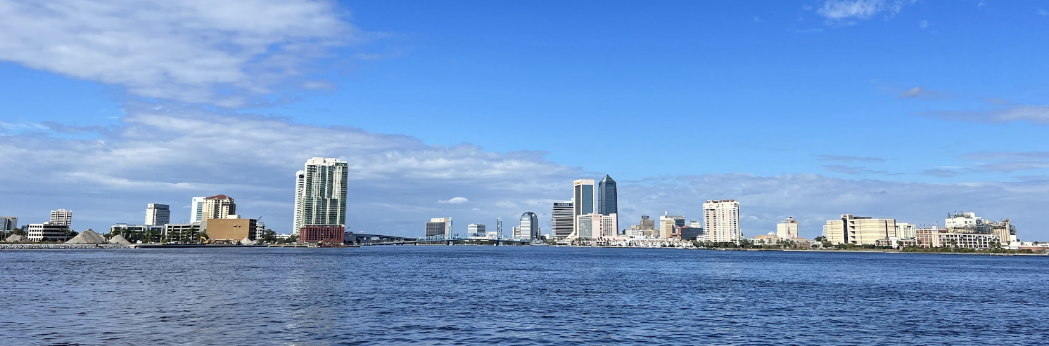 JAX skyline from the water