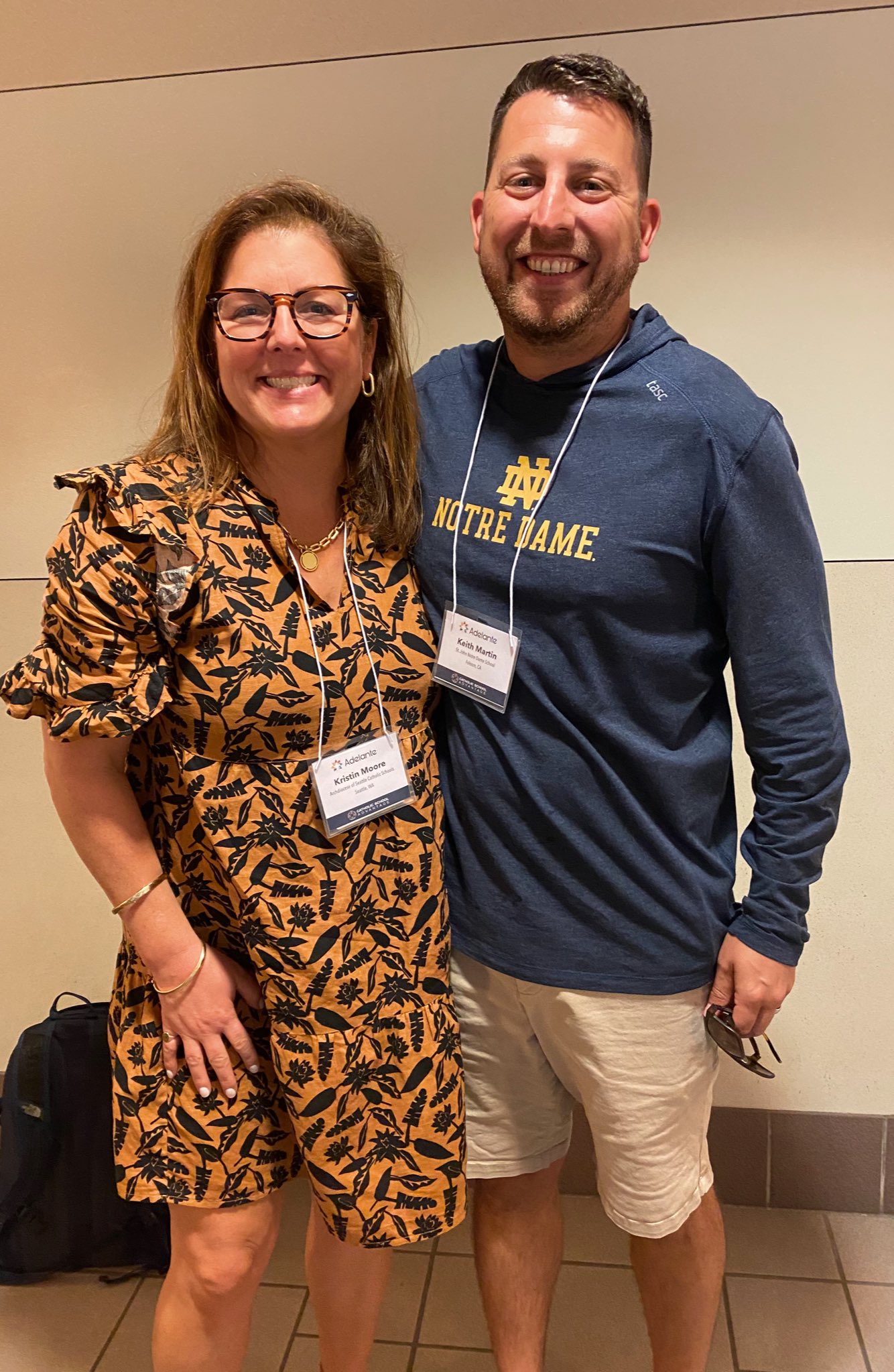Kristin Moore with Keith Martin at Adelante Conference 2022