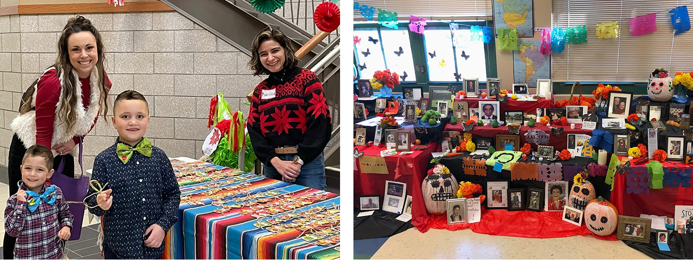 Velazquez Rowles with family and ofrenda