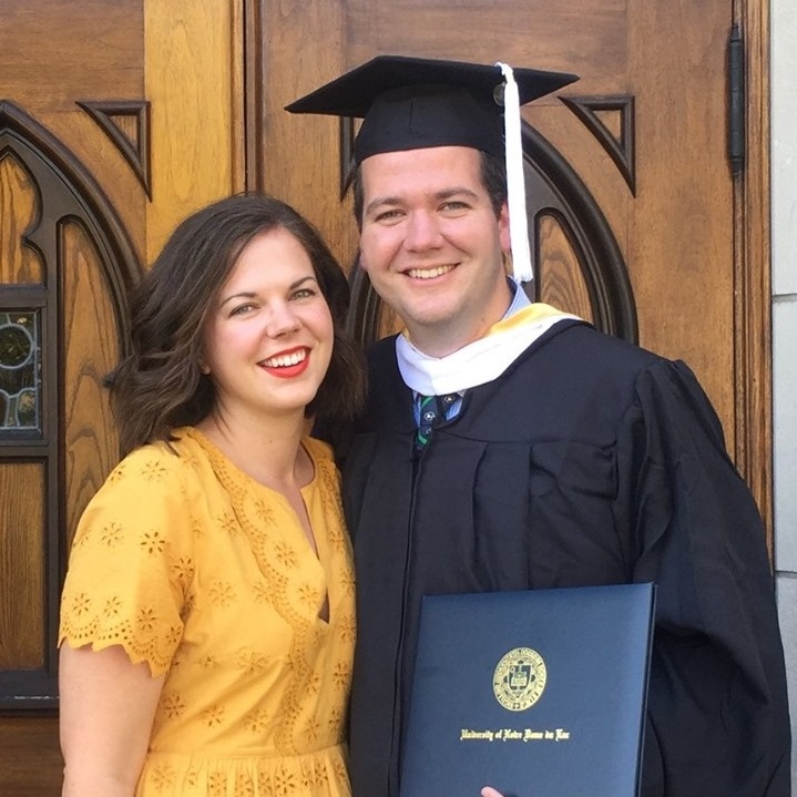 Dennis and Courtney Rankin and Dennis's Remick graduation