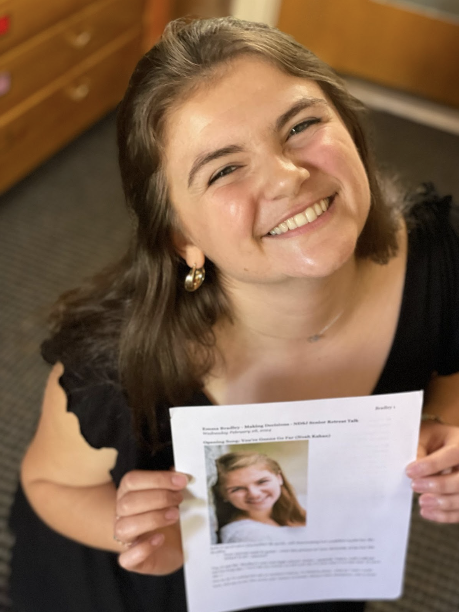 Emma with senior portrait