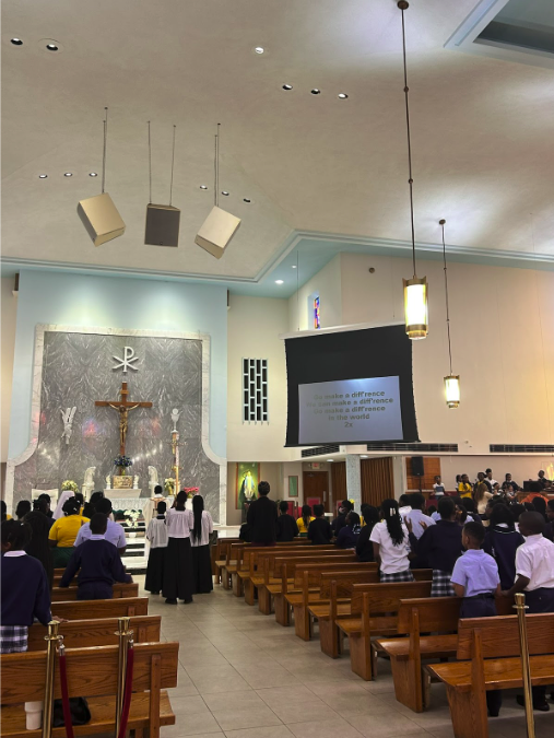 Mass during Catholic Schools Week