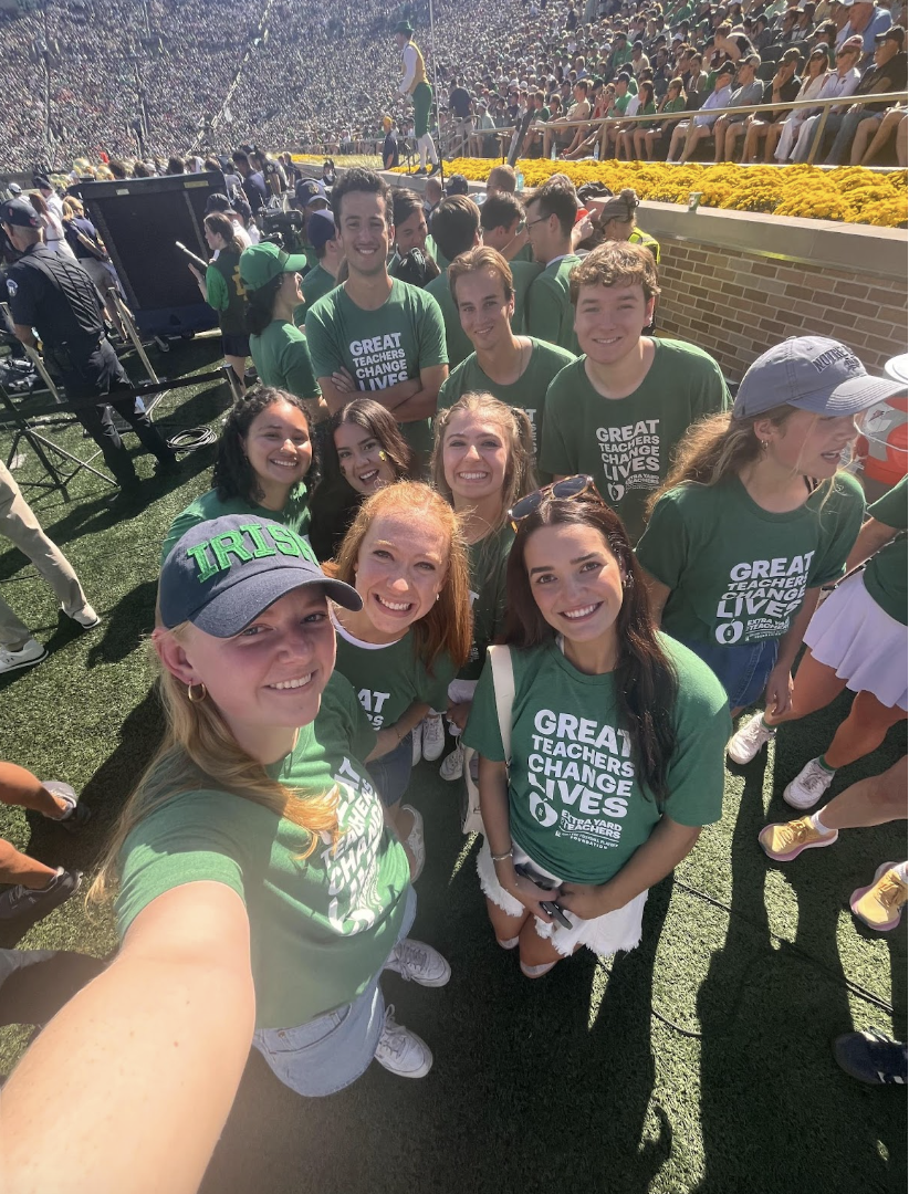 ACE Interns on Norte Dame Football Field