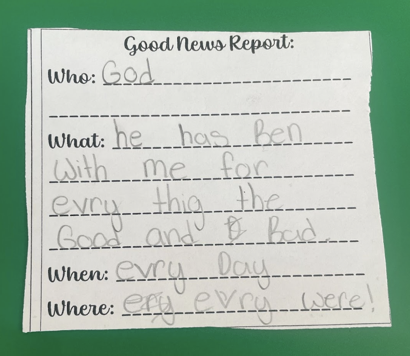 Good News Report from Rosalie