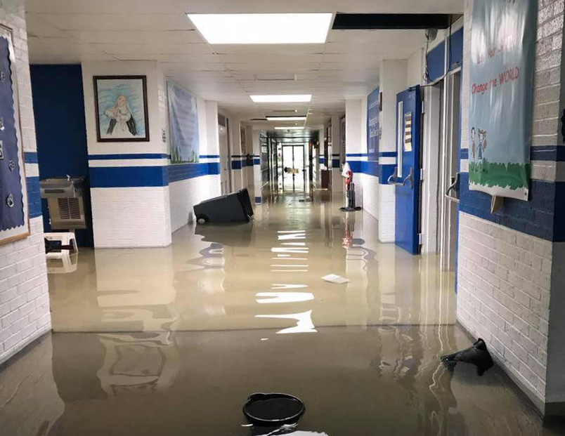 St. Catherine School after Hurricane Harvey