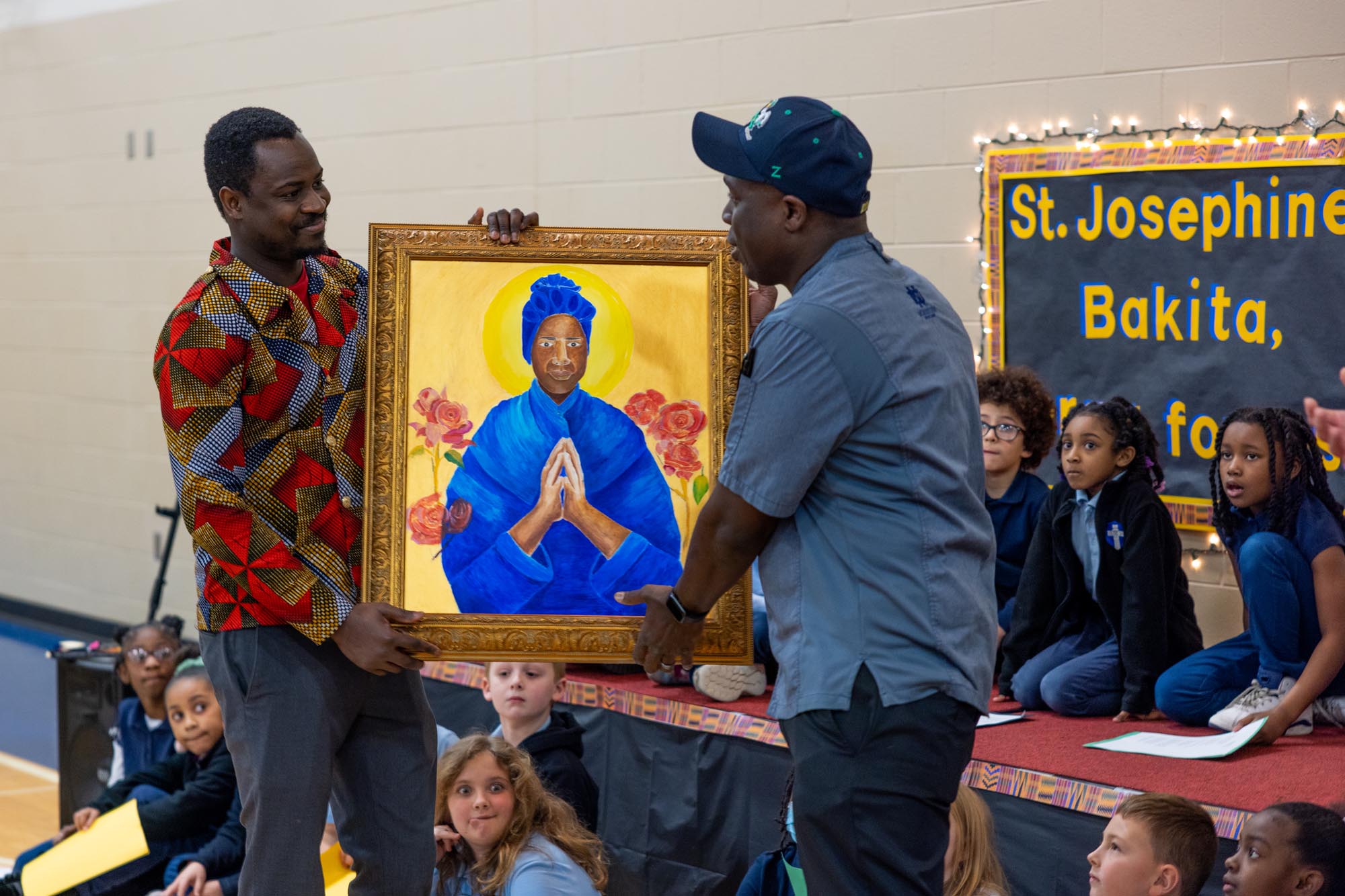 BHM at Holy Cross_Presentation of St. Josephine Bakhita Painting
