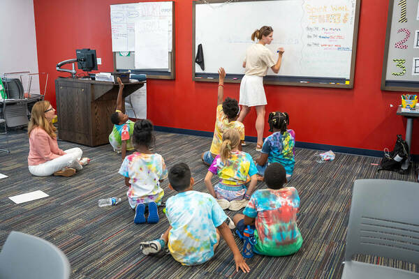 ACE cooperating teacher Kayleigh Purcell instructs a class during the Summer Scholars program held at RCLC.