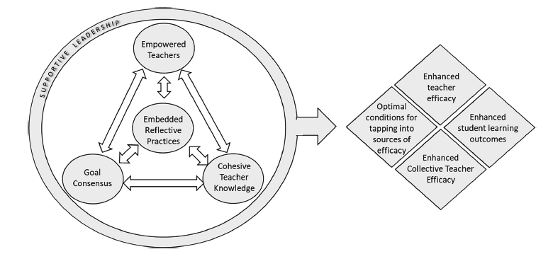 Figure 2: From Donohoo, O'Leary, & Hattie (2020). Conceptual Framework: Leading for Collective Teacher Efficacy
