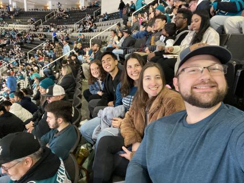 ACE San Jose community at a San Jose Sharks game