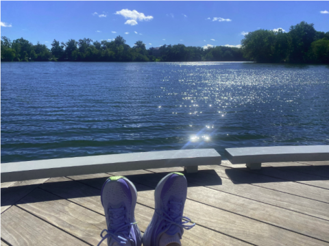 Image of St. Mary's Lake on campus at Notre Dame