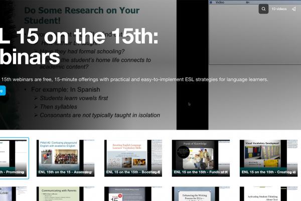 ENL Webinars