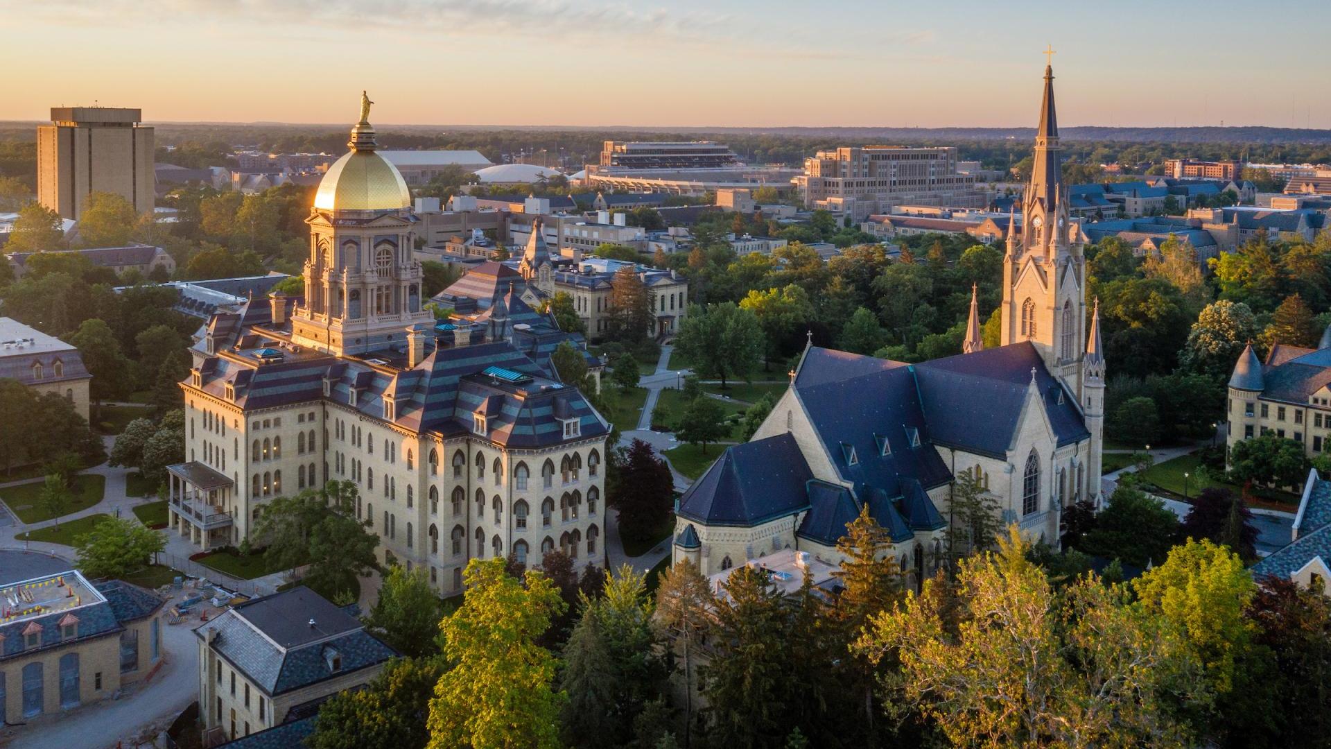 ACE Leadership Conference - Aerial main ND campus