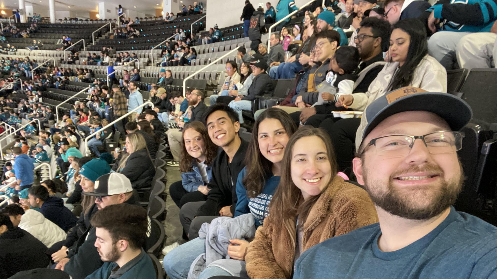 ACE San Jose community at a San Jose Sharks game