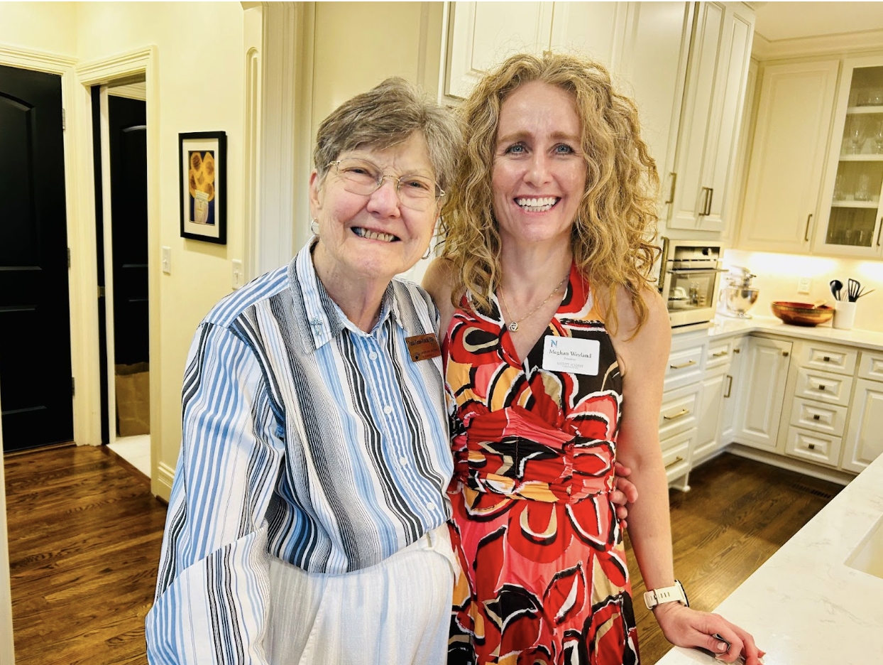 Sister Paula Kleine-Kracht and Meghan Weyland