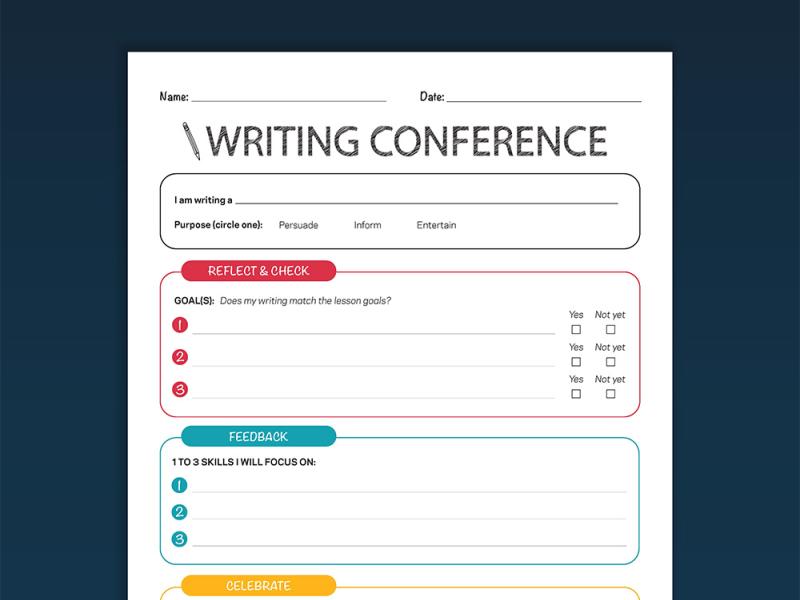 Writing Conference Worksheet